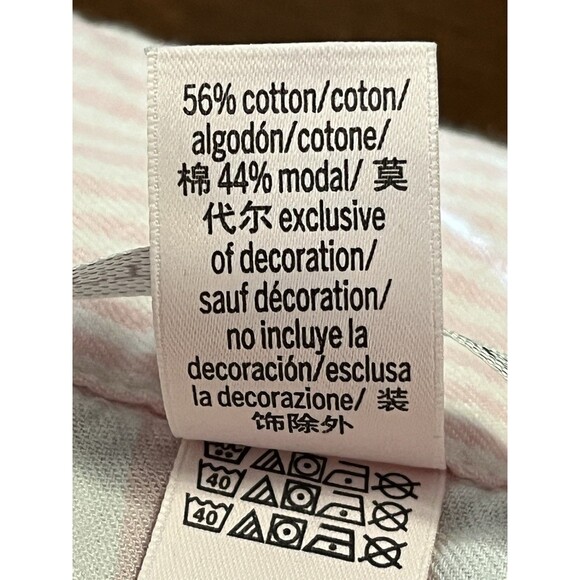 🔥 VS PINK STRIPE LONG SLEEVE HEART PJ TOP XS GOOD USED! 🔥 - Picture 13 of 13